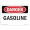 Signmission Safety Sign, OSHA Danger, 7" Height, Rigid Plastic, Gasoline, Landscape OS-DS-P-710-L-2399 - alternate 1